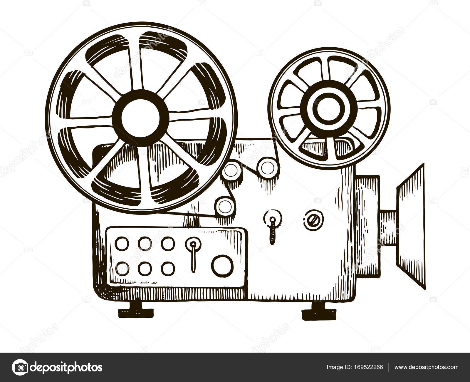 old film projector clipart free