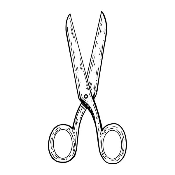 Векторная иллюстрация ножницами — стоковый вектор