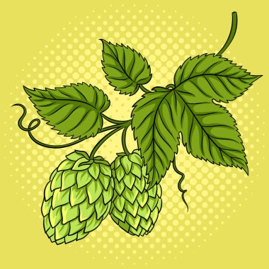 Atlama pop art vektör çizim Şubesi