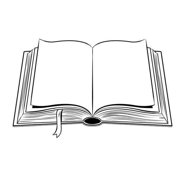 Векторная иллюстрация открытых книг — стоковый вектор