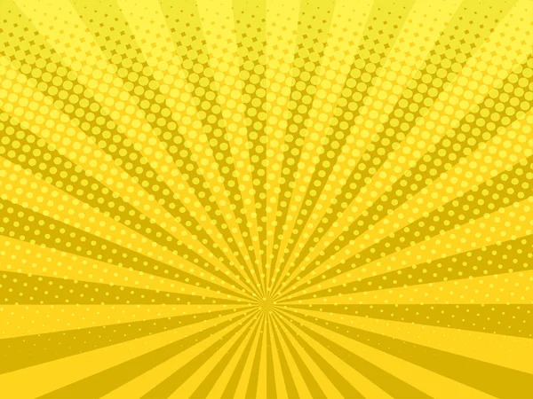 Ilustración vectorial amarillo medio tono de fondo — Vector de stock