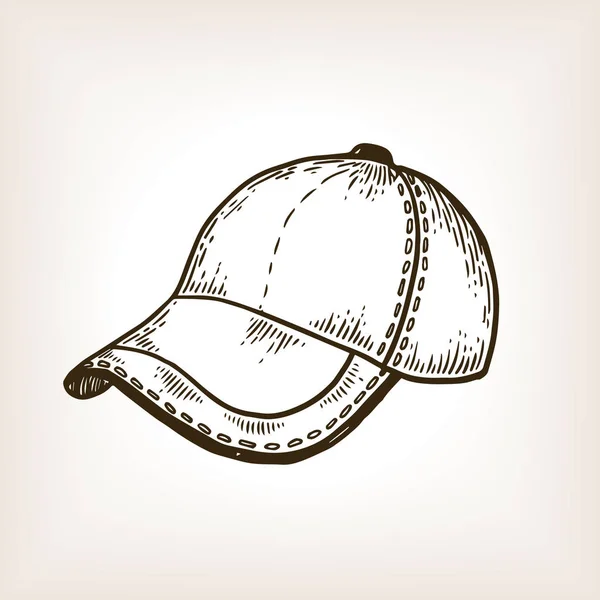 Baseball equipment engraving vector illustration — Stock Vector