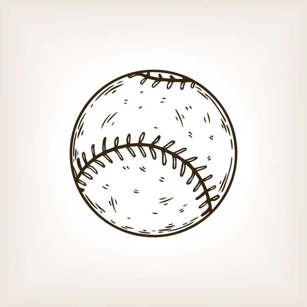 野球機器彫刻ベクトル図 — ストックベクタ