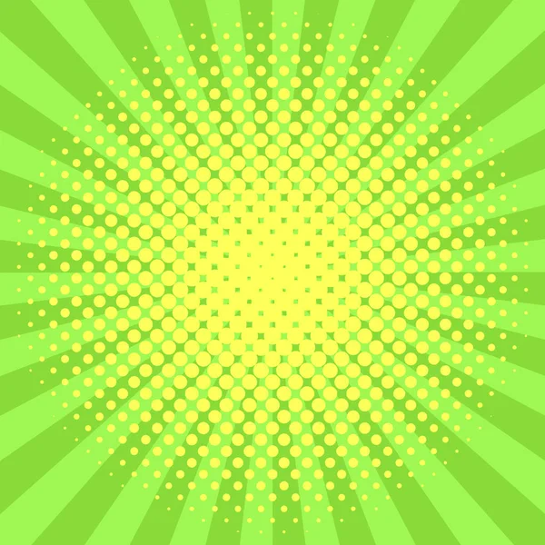 Green halftone background vector illustration — Stock Vector