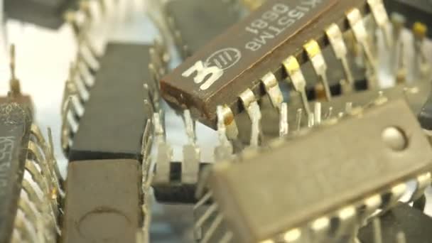 Il vecchio chip elettrico dell'URSS — Video Stock