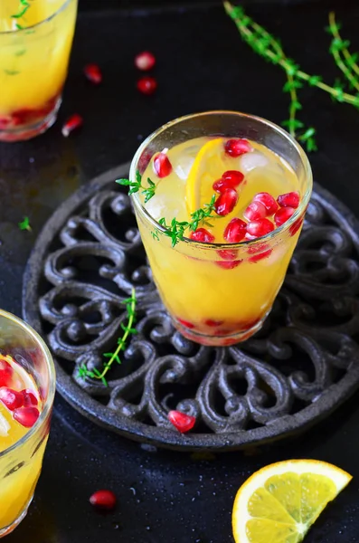 Orange Pomegranate Cocktail — Stock Photo, Image