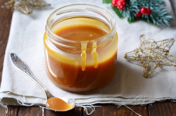 Homemade Caramel Sauce — Stock Photo, Image
