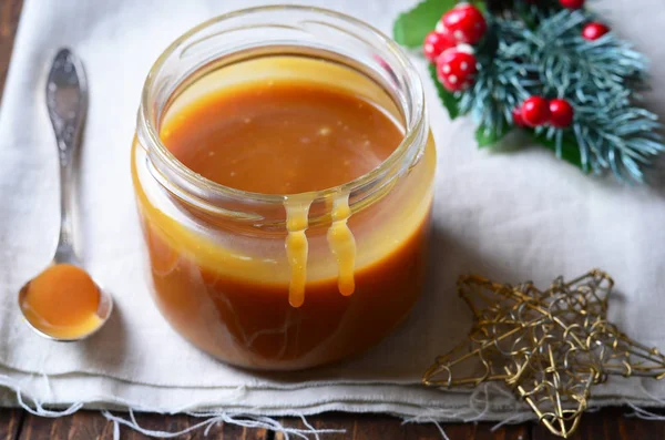 Homemade Caramel Sauce — Stock Photo, Image