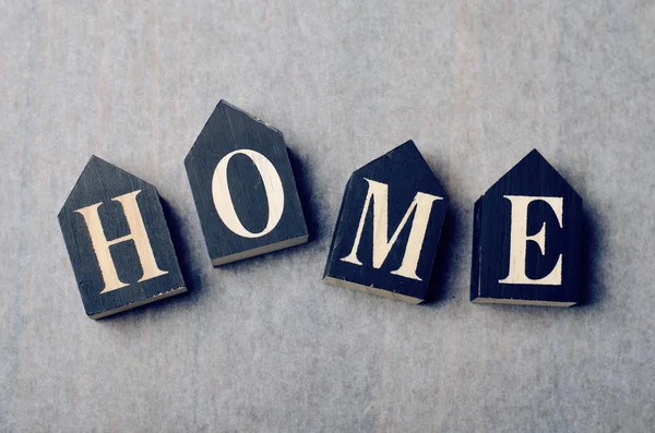 Home Wooden Letters — Stock Photo, Image