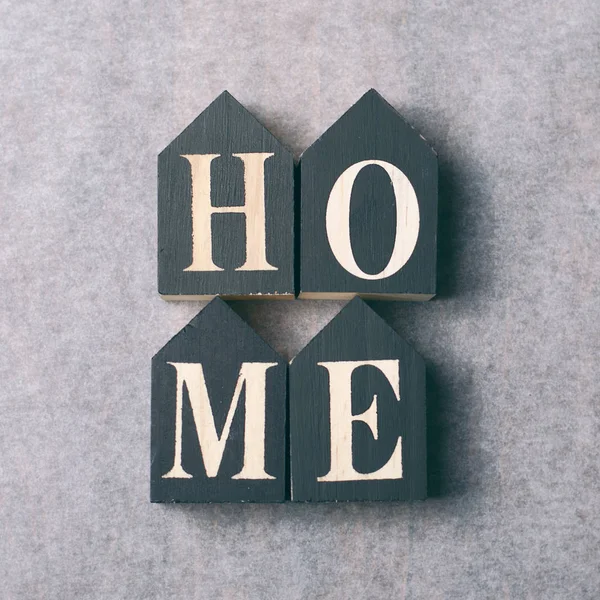 Home Wooden Letters — Stock Photo, Image
