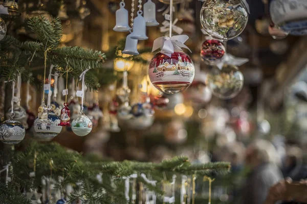 Kerstmarkt in Zuid-Tirol Stockafbeelding