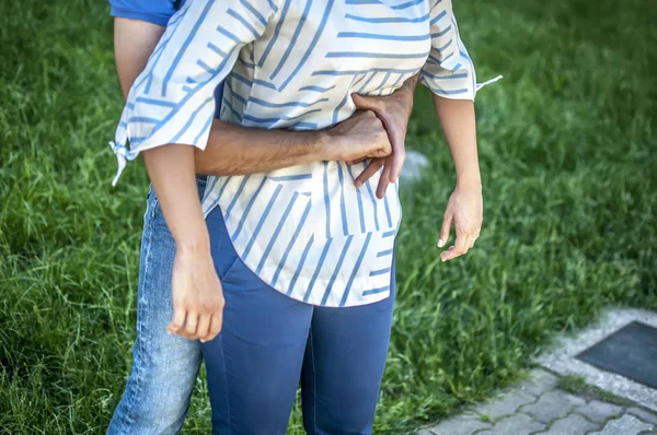 Steg för förfarandet heimlich manöver — Stockfoto