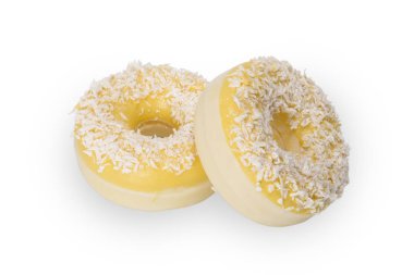 bir bomba için beyaz arka plan üzerinde izole bir banyo, limon poğaça