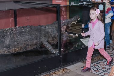 Moskova, Rusya - 26 Ekim 2015: Devlet biyolojik Müzesi.