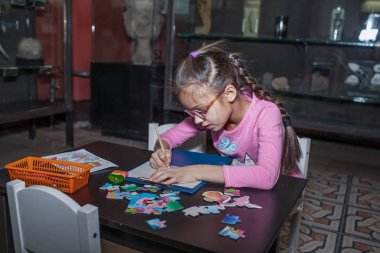 Moskova, Rusya - 26 Ekim 2015: Devlet biyolojik Müzesi.