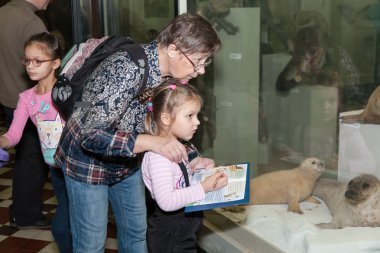 Moskova, Rusya - 26 Ekim 2015: Devlet biyolojik Müzesi.