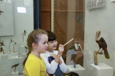 Moskova, Rusya - 26 Ekim 2015: Devlet biyolojik Müzesi.