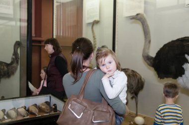 Moskova, Rusya - 26 Ekim 2015: Devlet biyolojik Müzesi.