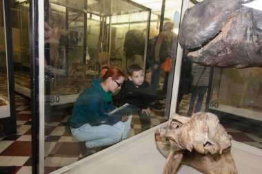 Moskova, Rusya - 26 Ekim 2015: Devlet biyolojik Müzesi.