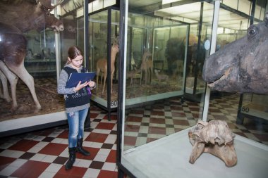 Moskova, Rusya - 26 Ekim 2015: Devlet biyolojik Müzesi.