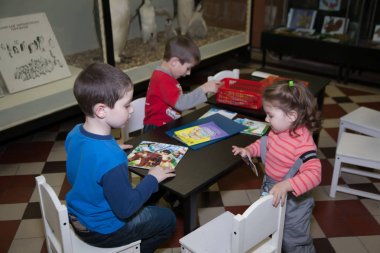 Moskova, Rusya - 26 Ekim 2015: Devlet biyolojik Müzesi.