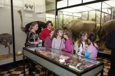 Moskova, Rusya - 26 Ekim 2015: Devlet biyolojik Müzesi.