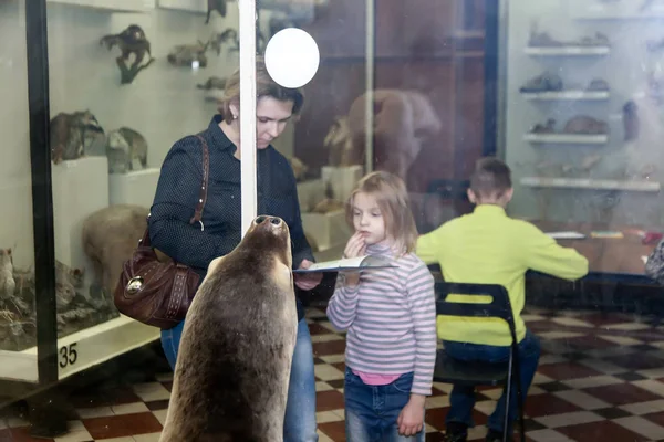 Moskova, Rusya - 26 Ekim 2015: Devlet biyolojik Müzesi.