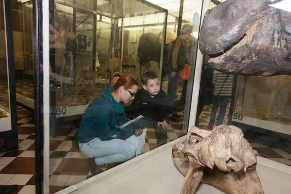 Moskova, Rusya - 26 Ekim 2015: Devlet biyolojik Müzesi.