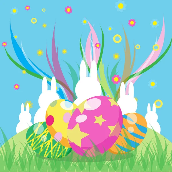 Easter day vector image — Stock Vector