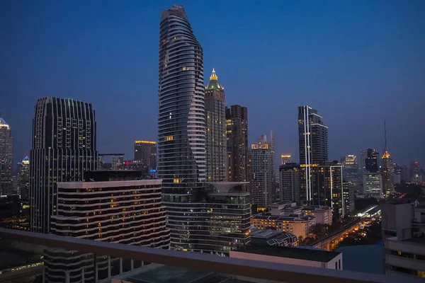 Bangkok gebouw op het dak weergave — Stockfoto