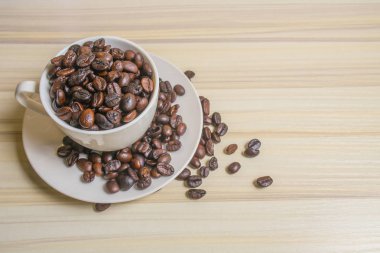 Kavrulmuş kahve çekirdeği. 