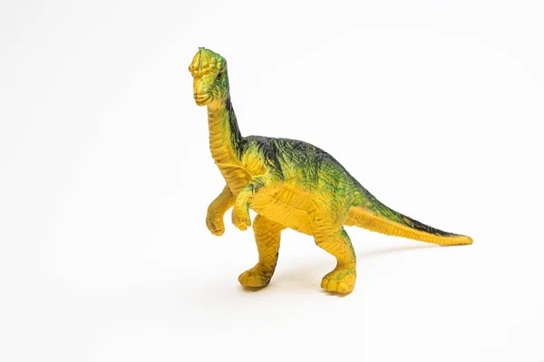 Dinosaur leksak plast siffror på vit bakgrund — Stockfoto