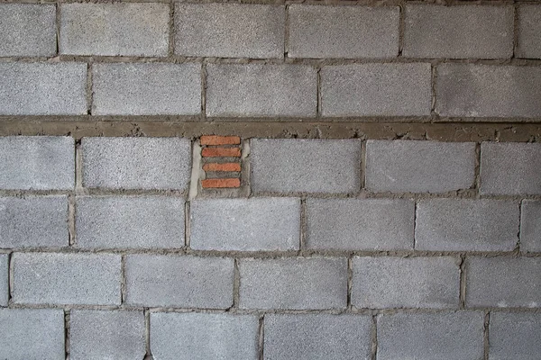 Gebouw holle bakstenen muren beeld close-up textuur — Stockfoto