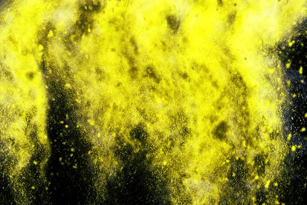 黒の背景に黄色の抽象的なデザイン — ストック写真
