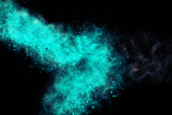 Abstract design of blue color  on black background — Stock Photo, Image