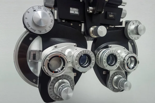 眼科検査装置の Phoropter — ストック写真