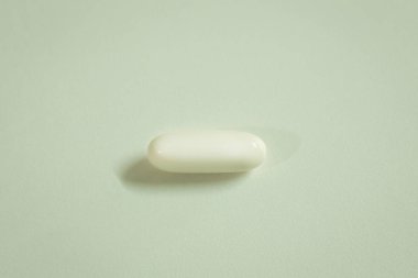 Beyaz kapsül görüntü yakın çekim