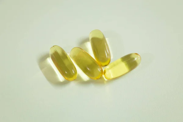 The fish oil capsules image close up — Stock Photo, Image