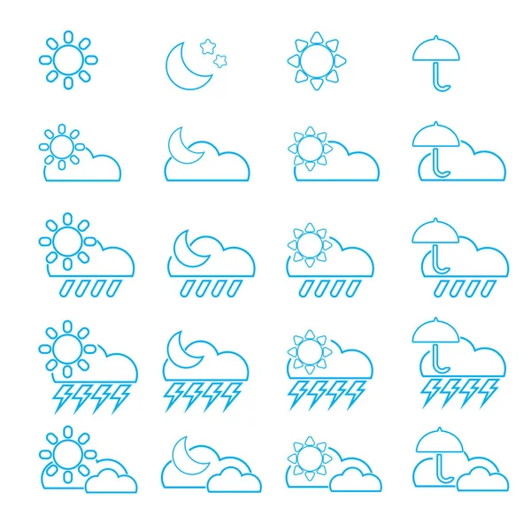Az időjárás ikon vector design — Stock Vector