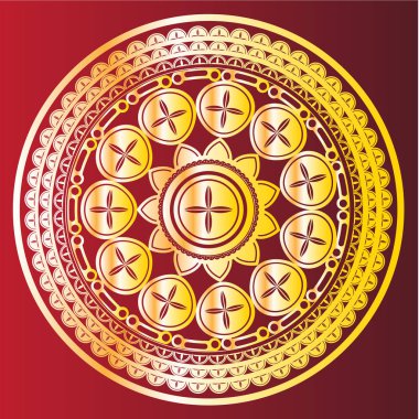 Meditasyon sanat vektör tasarımı