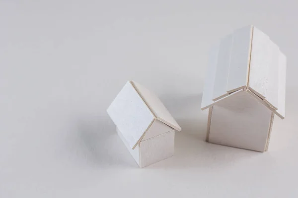 Construção de papel branco ideia de imagem da casa — Fotografia de Stock