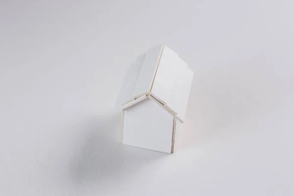 Construção de papel branco ideia de imagem da casa — Fotografia de Stock