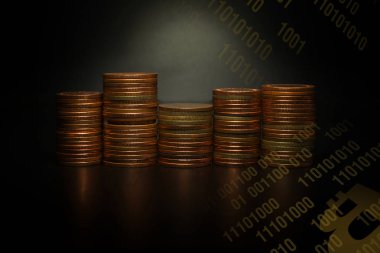 Thebitcoin iş fikir kavramı görüntü için yakın çekim