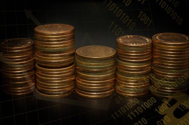 Thebitcoin iş fikir kavramı görüntü için yakın çekim