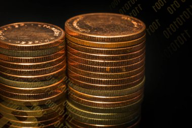 Thebitcoin iş fikir kavramı görüntü için yakın çekim