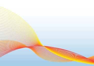 Multi renk dalga vektör arka plan