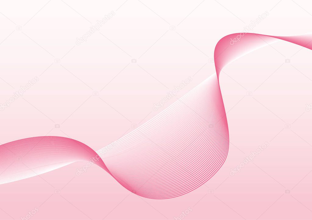The pink wave vector Abstract background