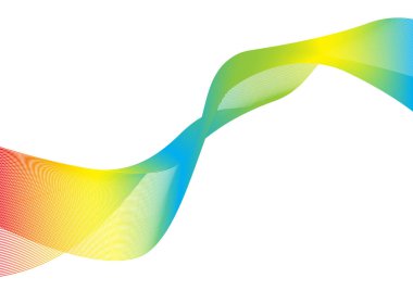 çok renkli dalga soyut gökkuşağı vektör arka plan hatları