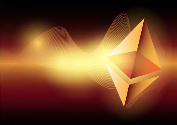 Ethereum simgeleri mavi arka plan üzerinde. Rakip cryptocurrencies kavramı