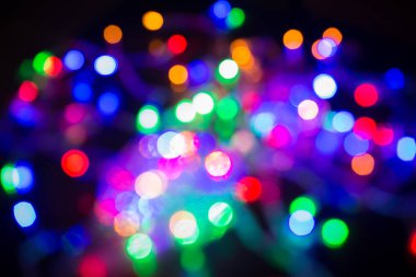 Gölge soyut arka plan ışık ampul multi renk bokeh 
